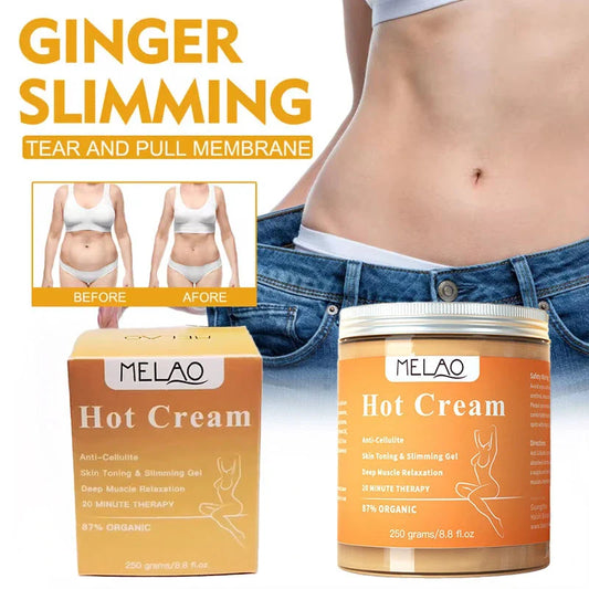 Premium slimming body cream with natural ingredients for cellulite and fat reduction