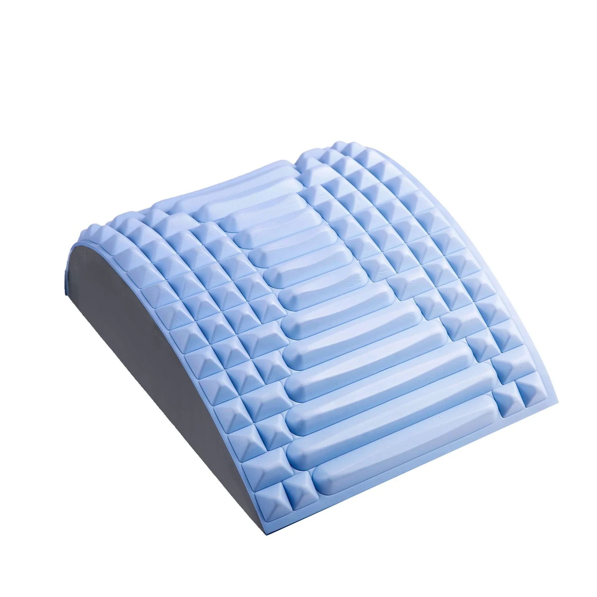Premium back stretcher pillow with acupressure design to relieve neck, lumbar, and sciatica pain