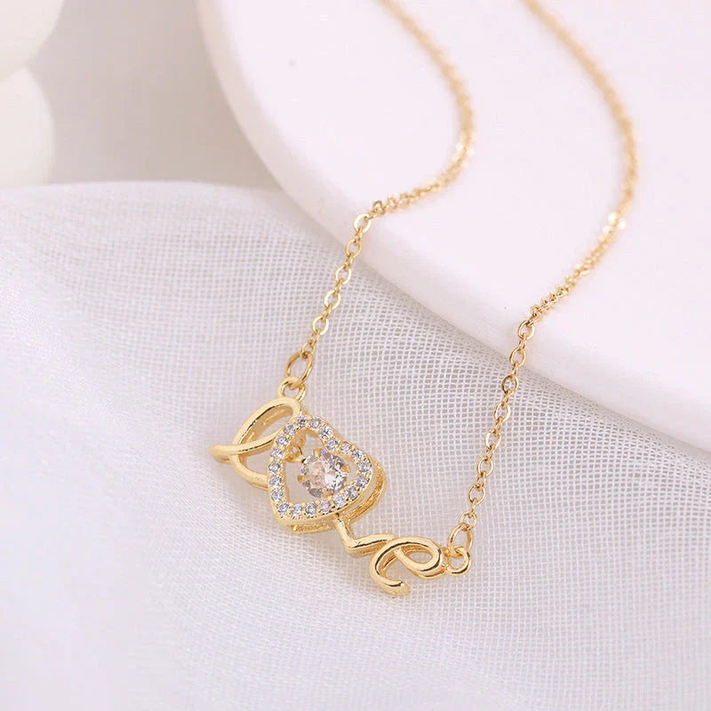 Fashionable titanium steel necklace with a sleek and modern design, a perfect accessory for the stylish woman
