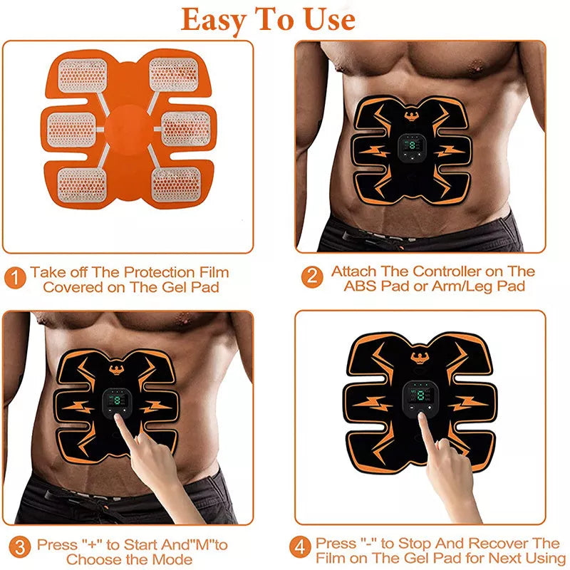 Smart Rechargeable Belly Patch for weight loss and abdominal toning