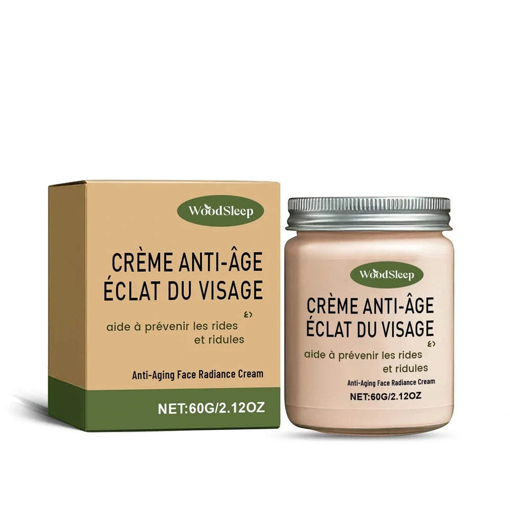 60g anti-aging face cream jar with nicotinamide and retinol for skin improvement