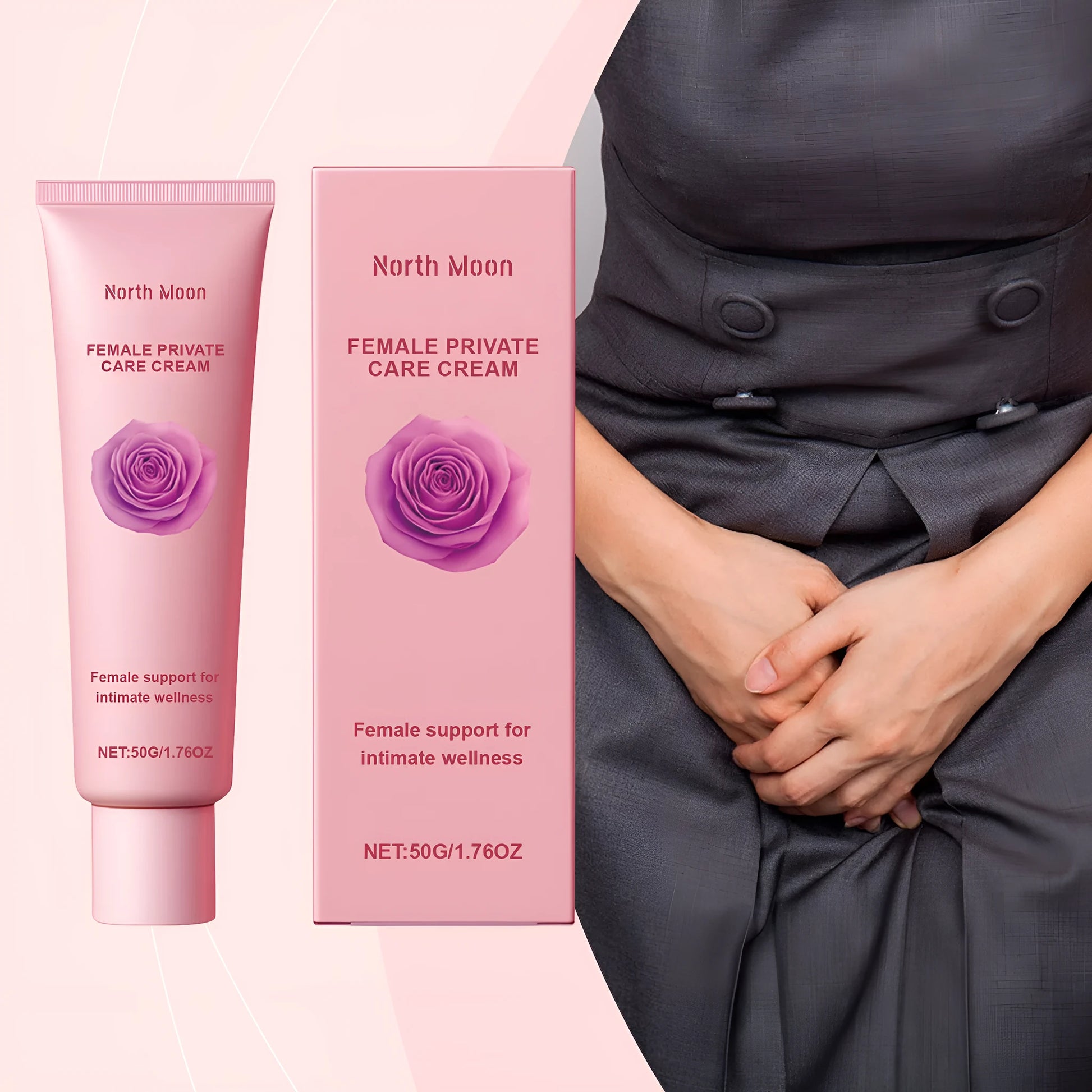 Gentle Care Daily Moisturising Cream 50g jar for dry skin with glycerol and rose extract.