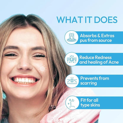 Closed acne patches 51-piece pack with starry sky pattern waterproof breathable plastic film dressing