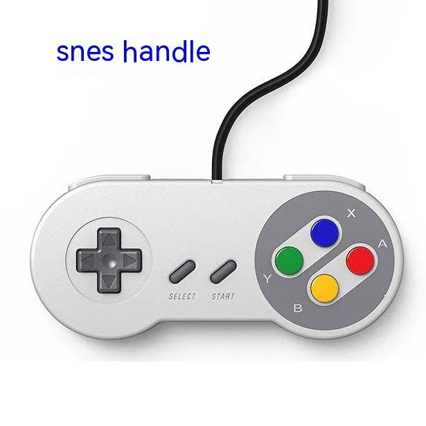 Wired USB game controller with SNES-style buttons for Super Console X retro gaming