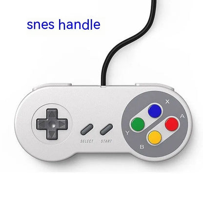 Wired USB game controller with SNES-style buttons for Super Console X retro gaming