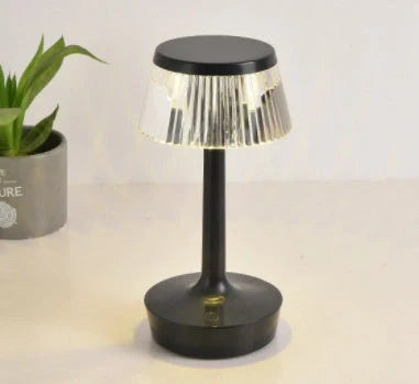 RAINCAP Crystal Table Lamp with USB charging and touch control in various colours