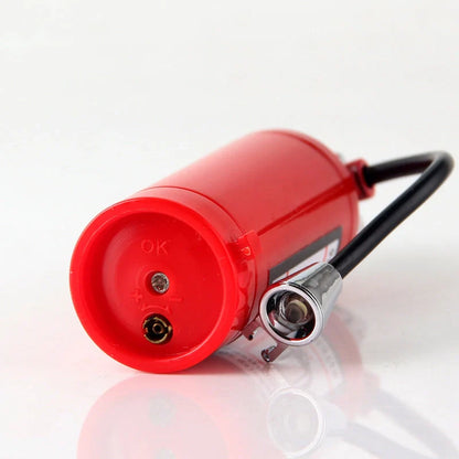 Creative fire extinguisher shaped lighter in red with light, durable alloy construction