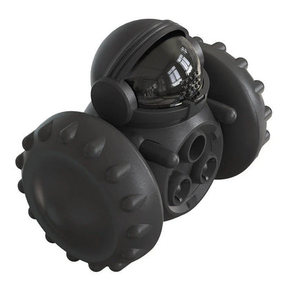 Interactive puzzle slow feeder toy for dogs and cats, with a rolling tumbler design that encourages active and entertaining feeding