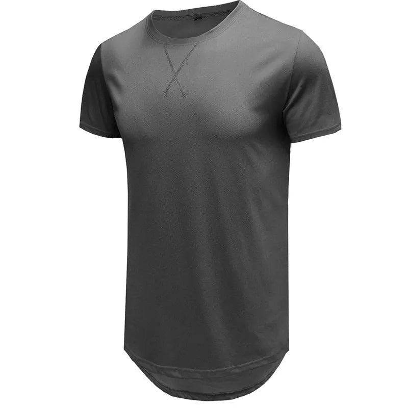 Men's slim fit short-sleeved cotton t-shirt in Army Green colour, showing front view.