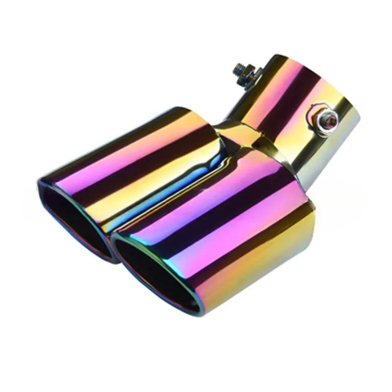 Universal stainless steel exhaust pipe tip extension for car customisation