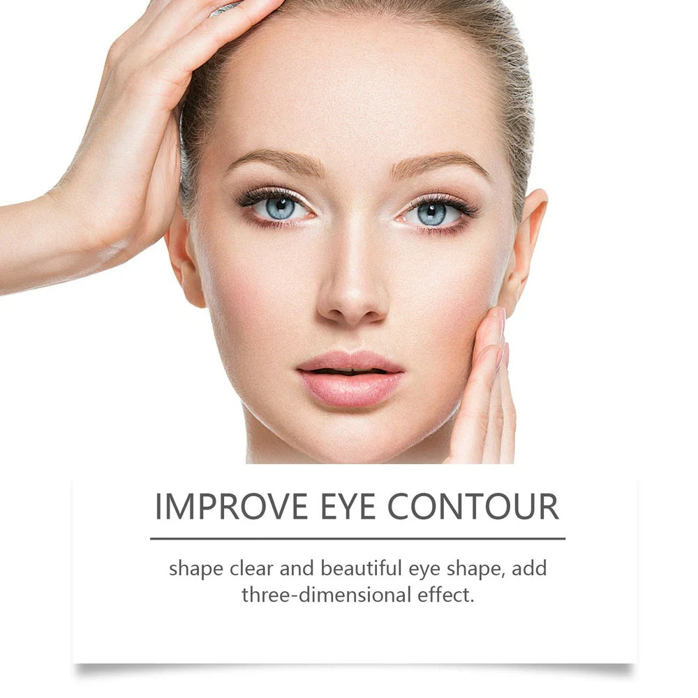 Transparent eyelid stickers with hyaluronic acid and collagen, 80 pieces pack showing dimensions