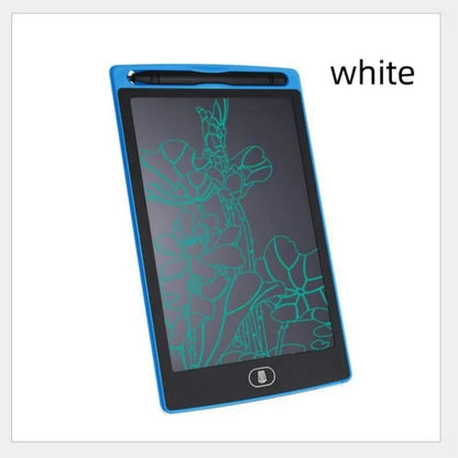 Children's electronic writing board drawing tablet in black white red green colours for teenagers