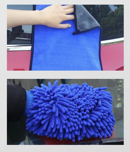 26-piece car wash brush kit with long handle tyre brush and detailing tools for automotive cleaning