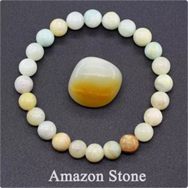 Natural stone tiger eye beaded bracelet for stress relief and yoga
