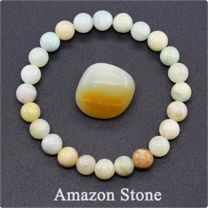 Natural stone tiger eye beaded bracelet for stress relief and yoga