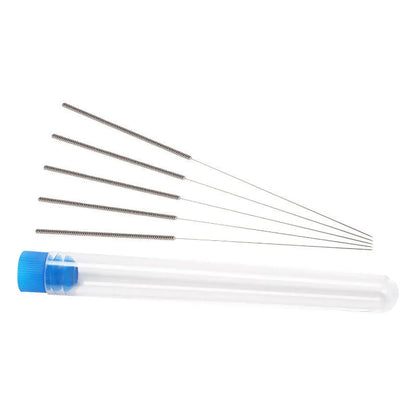 Ten brass nozzle cleaning needles for Mk8 E3D 3D printers with diameter options from 0.2mm to 0.4mm