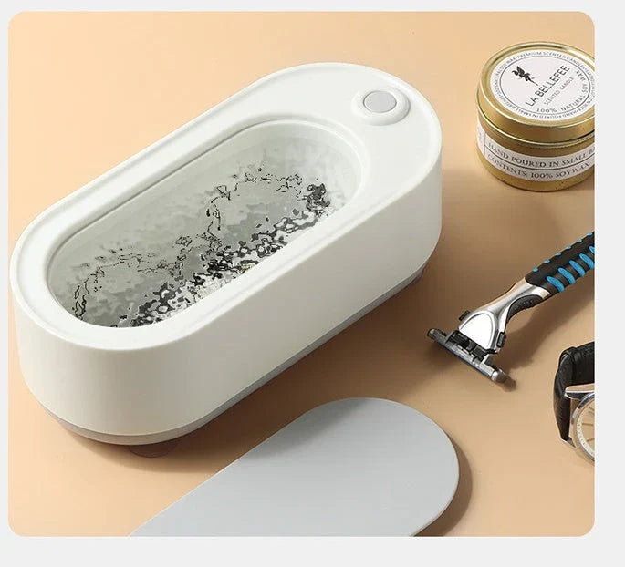 Premium ultrasonic cleaning machine for jewelry, watches, and eyewear - restores shine in just minutes