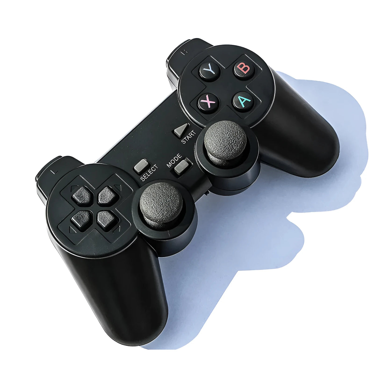 Classic Black 2.4GHz wireless gamepad with USB receiver for PC and Android TV