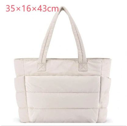 Women's large cotton handbag with zipper in multiple colours