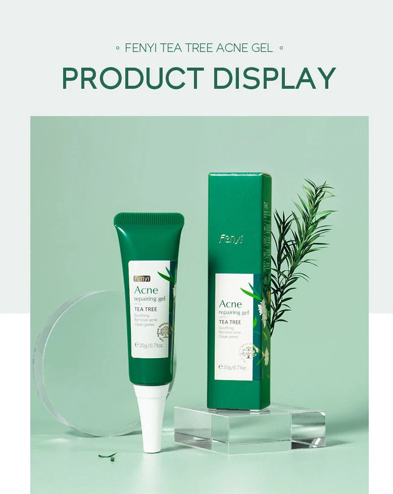 20g moisturising skincare container with acne medicine and tea tree oil formula