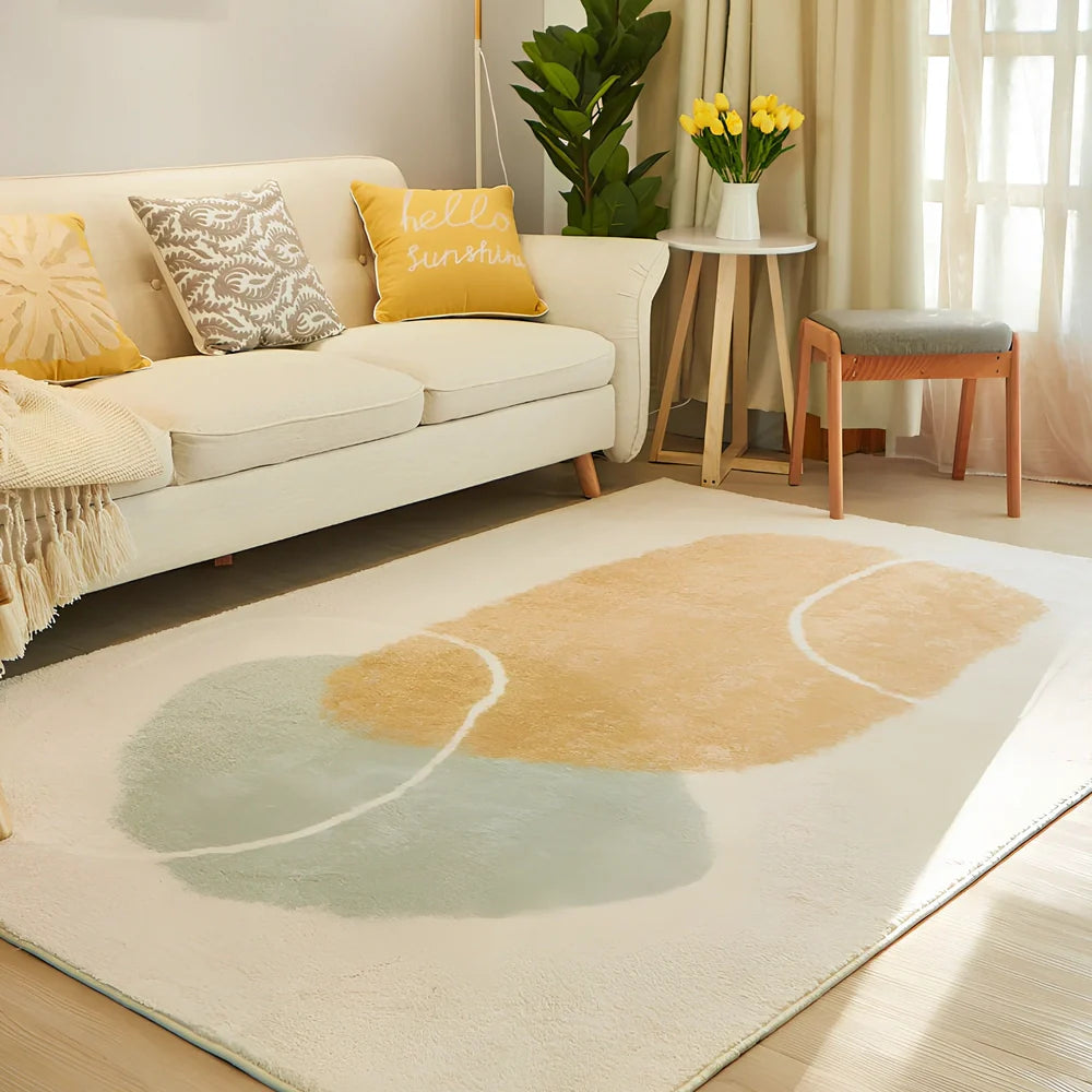 Rectangular machine-woven sofa blanket showing straight edges and consistent texture across multiple size options