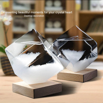 Desktop Droplet Storm Glass Bottle Weather Forecast Predictor in high borosilicate glass