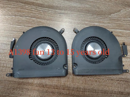 A1398 MacBook Pro replacement cooling fan for 2012-2015 laptop models with standard connector