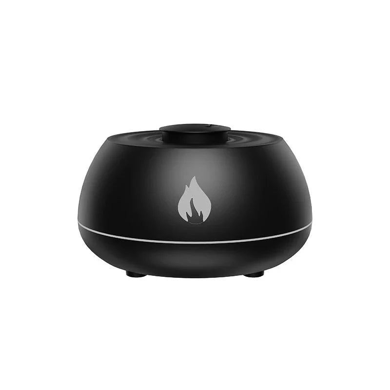 Soothing Aroma 7-Color Humidifier Diffuser with Flame-like Lighting Effect for Relaxation and Ambiance in Home