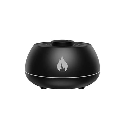 Black flame humidifier aromatherapy diffuser with LED lighting effect and USB cable