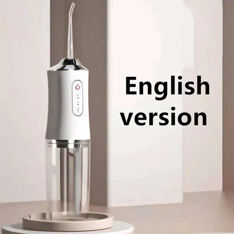 USB Rechargeable Dental Water Flosser with 3 Adjustable Pressure Modes, Large 240ml Tank, and up to 2 Weeks of Battery Life