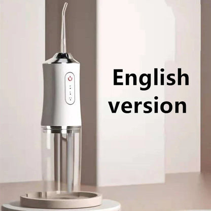 USB Rechargeable Dental Water Flosser with 3 Adjustable Pressure Modes, Large 240ml Tank, and up to 2 Weeks of Battery Life