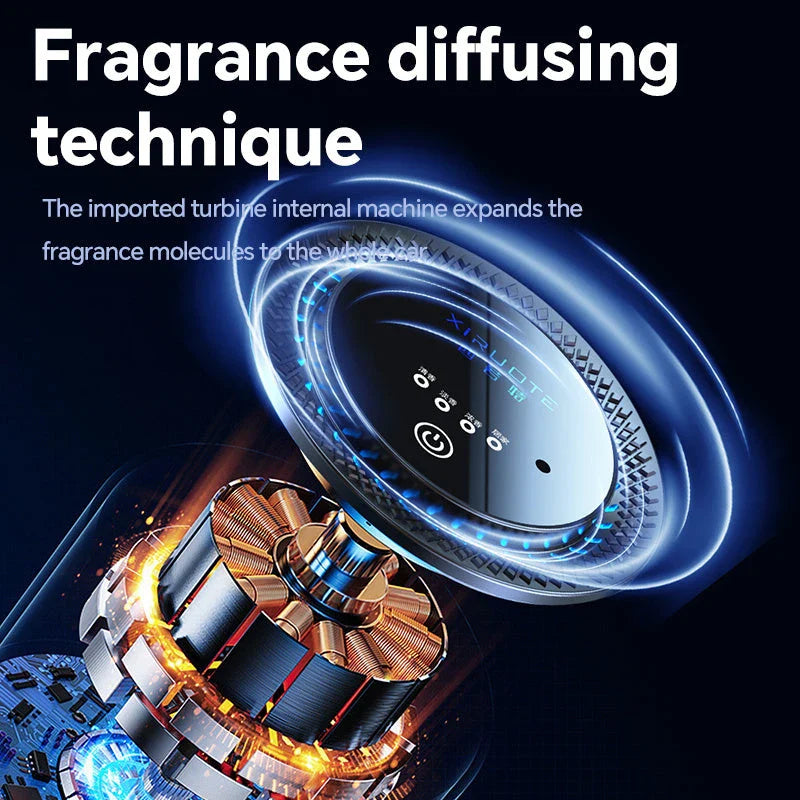 Stylish car air freshener diffuser with various fragrance options for a soothing driving experience
