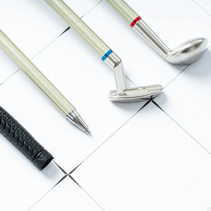 Three metal ballpoint pens with 0.7mm bullet-type points and normal ink refills