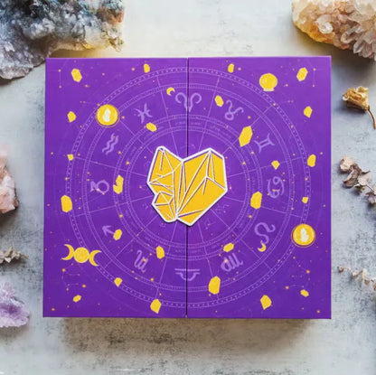 Halloween crystal countdown gift box with compartments, 33.5cm wide, made of paper