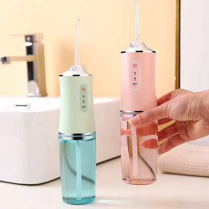 USB Rechargeable Dental Water Flosser with 3 Adjustable Pressure Modes, Large 240ml Tank, and up to 2 Weeks of Battery Life