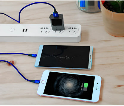 Baseus 3-in-1 Rapid Charge Cable with USB, Type-C, and Lightning connectors