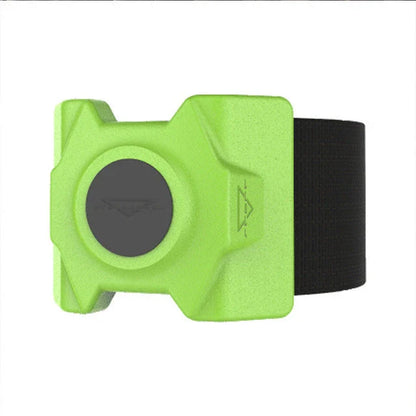 Magnetic water bottle holder in black, blue, and green colors, featuring a silicone cup that can securely attach to any metal surface.