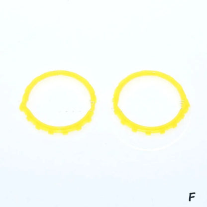 PS5 controller decorative ring in ten colour options including blue, green, pink, purple, red, and yellow