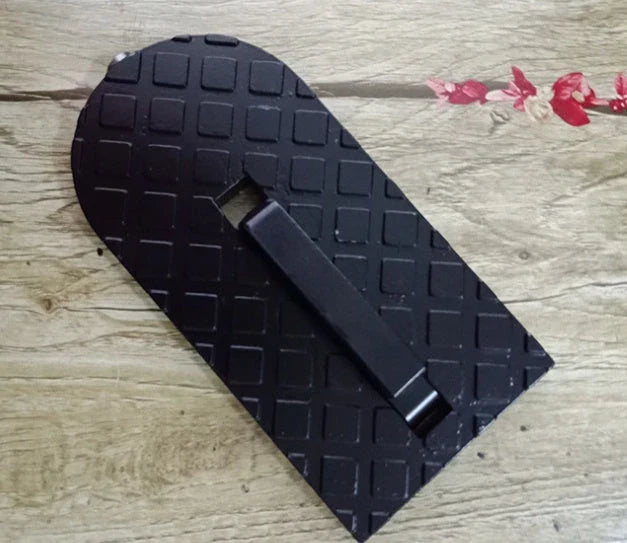 Automotive Roof Assist Pedal - Durable aluminum alloy construction with sleek black finish for easy one-handed roof access