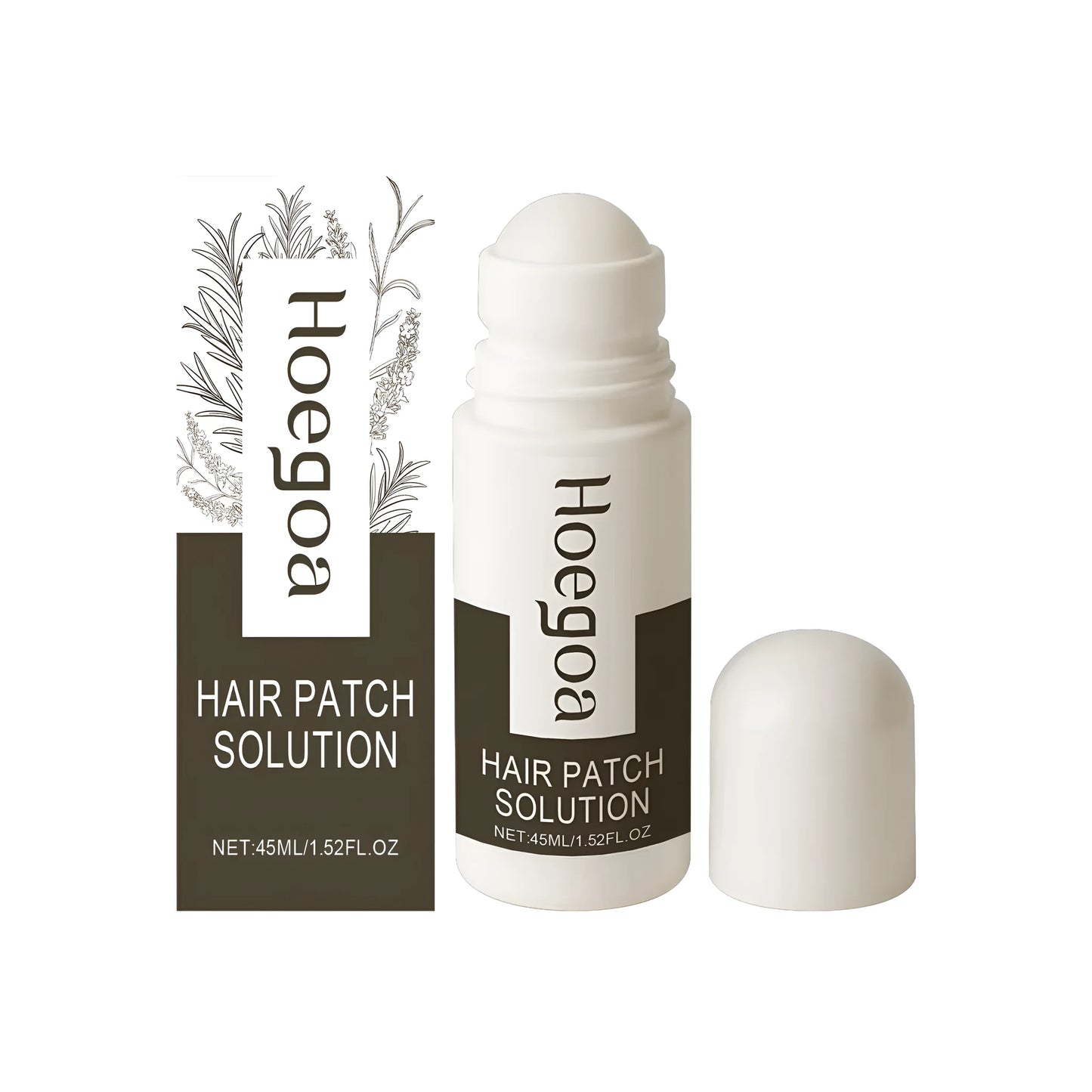 45ml bottle of ginger and rosemary hair growth scalp serum with natural extracts