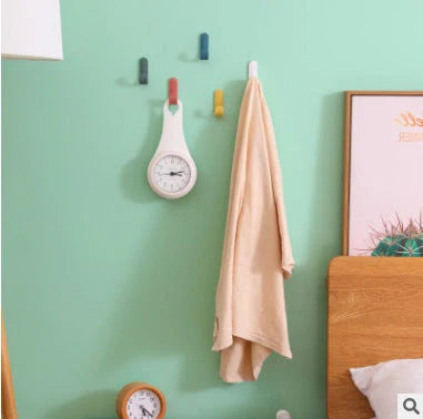 ABS door hanger for clothes and keys with strong adhesive in various colours