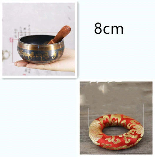 Premium Tibetan singing bowl with rich, harmonious tones for meditation and relaxation
