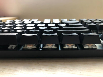 Mechanical Keyboard with Green Shaft and 87 Non-Punch Keys in various colors