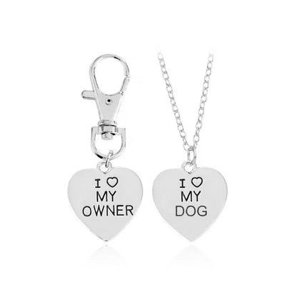 Stylish dog bone necklace for pet lovers, available in silver and gold.