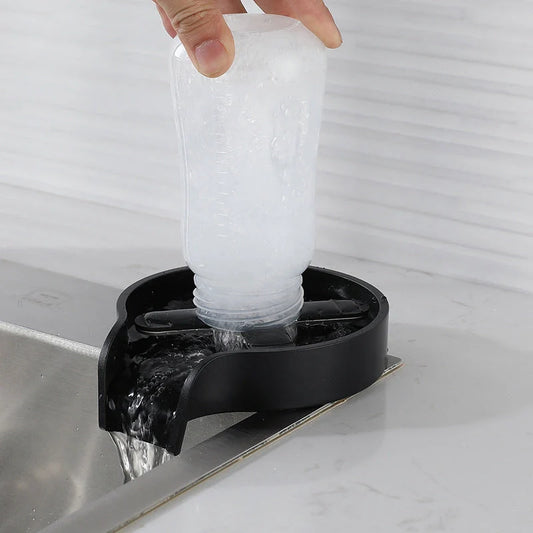 Stainless steel cup washer for home bar sink with sleek design