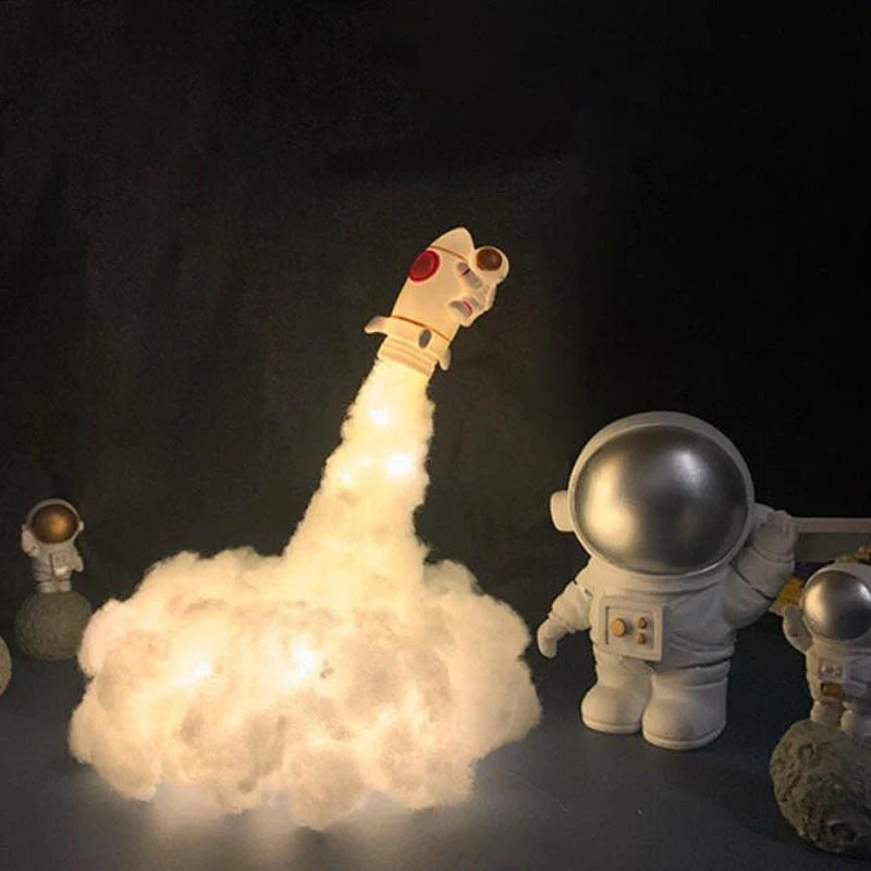 DIY Rocket Model LED Night Light with USB power option