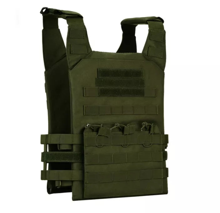 Men's Tactical Vest in oxford material with MOLLE design for gear attachment