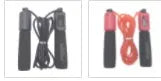 Adjustable 3 metre fitness skipping rope with foam handles in multiple colour options
