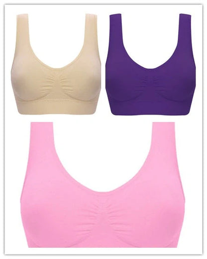 Comfortable women's yoga sports bra top for workouts and fitness activities