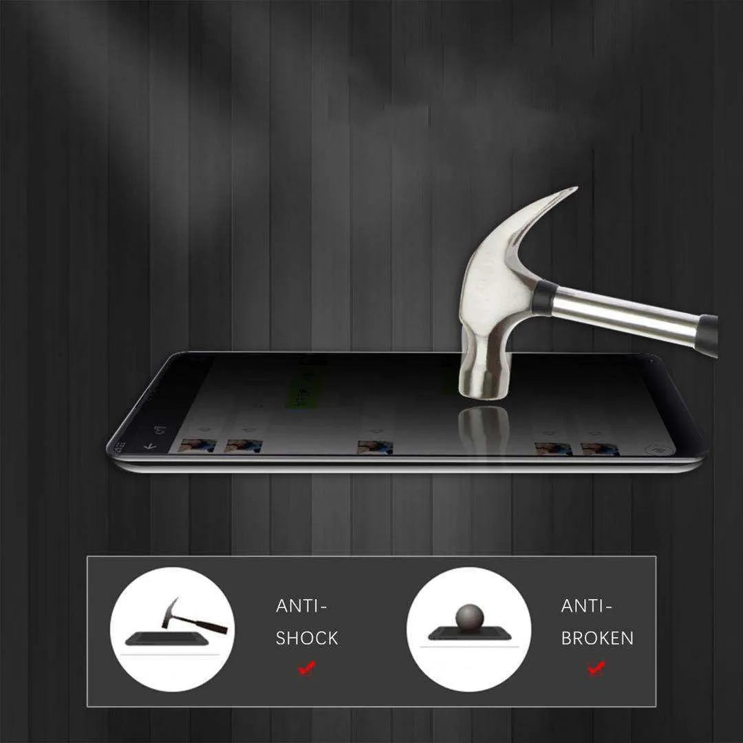 Black ceramic anti-peep privacy screen protector for iPhone with matte finish